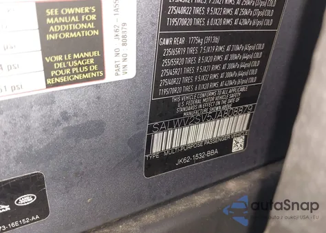 2018 Land Rover Range Rover Sport Hse Dynamic из США, поврежденный, VIN SALWV2SV5JA808879